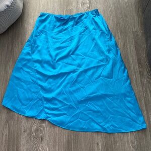 Alfani Electric Blue Asymmetrical Hem Skirt
